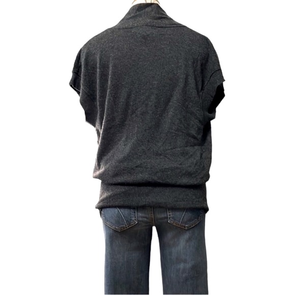 Banana Republic Wrap-Front Sweater, Black, Medium - Picture 8 of 10